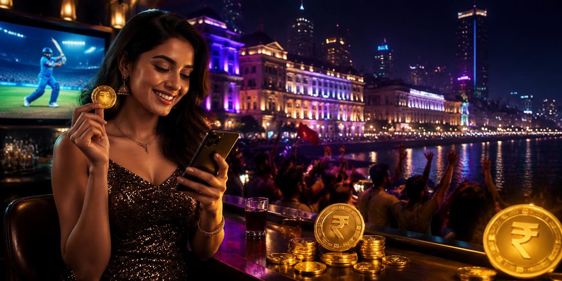 Mobile user processing funds via UPI for cricket betting