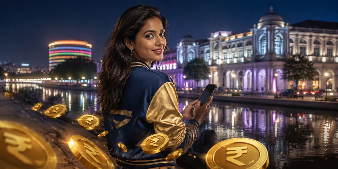 User enjoying mobile betting on an Indian cricket match